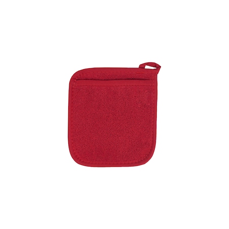 Ritz Royale Solid Pocket Mitt 100% Cotton Terry Paprika, PK12 40083